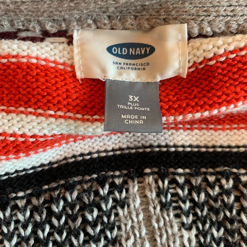 Geo Patterned Cocoon Cardigan - Picture 11 of 11